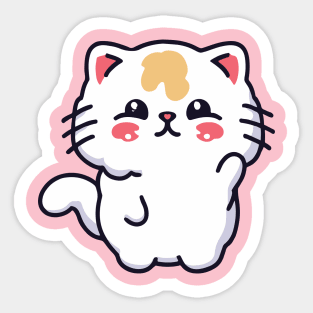 Cute cat valentine day gift Sticker